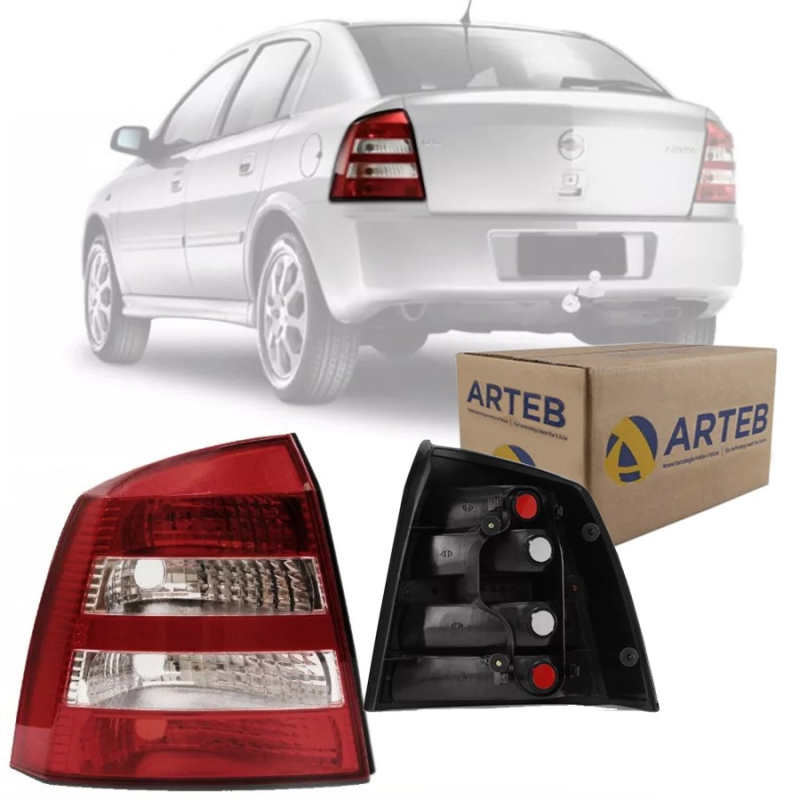 Lanterna Traseira Original Astra Hatch 2003 A 2012 Lado Esquerdo Cristal