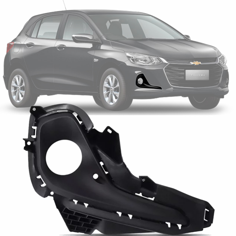 Grade Do Parachoque Original Onix Hatch 2020 A 2022 Lado Direito Com Furo