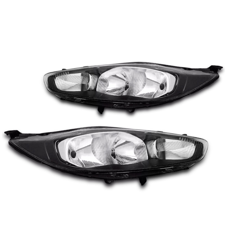 Farol Original New Fiesta Hatch 2013 A 2020 Lado Esquerdo Mascara Negra