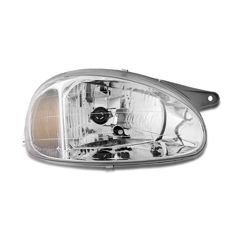 0160254 Farol Original Corsa Classic 2000 A 2010 Lado Direito Cromado Carcaca Preta