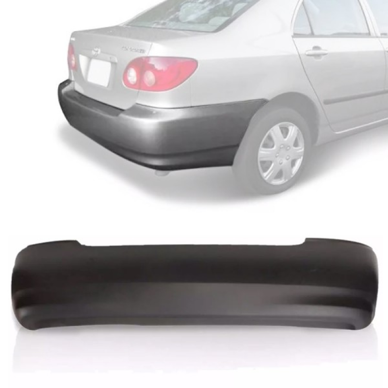 Parachoque Traseiro Corolla 2003 A 2008 Para Pintura (r21742)