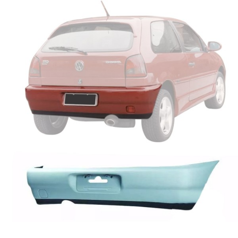 Parachoque Traseiro Gol G2 Bola 1996  A 1999 Gol G2 Special 2000 A 2002 Primer Para Pintura