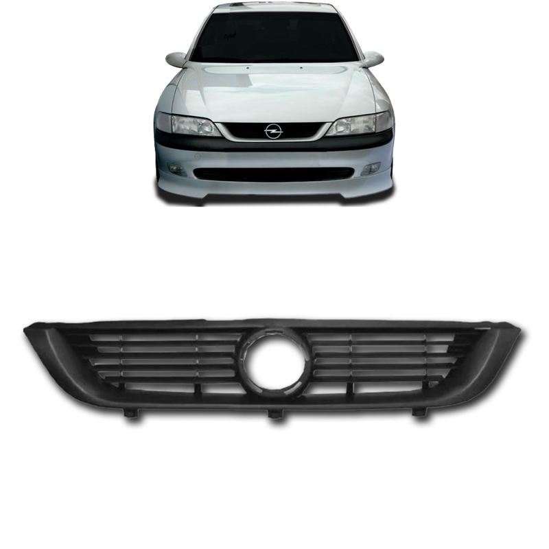Grade Do Radiador Vectra 1997 A 2002 Friso Preto