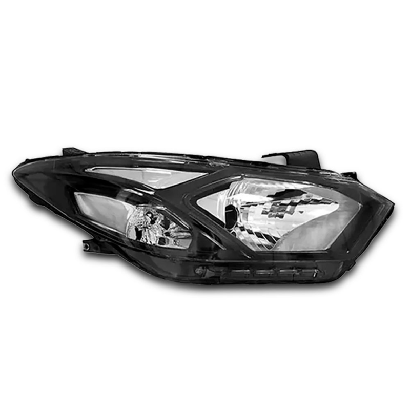 0160985 Farol Original Onix Prisma 2017 A 2019 Lado Esquerdo Mascara Negra Sem Led