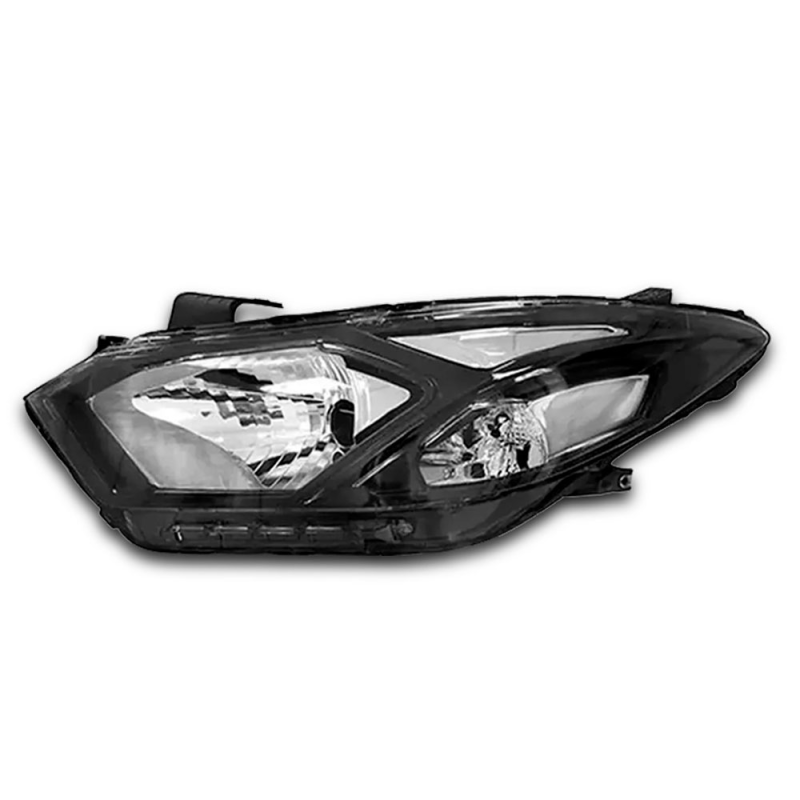 0160985 Farol Original Onix Prisma 2017 A 2019 Lado Esquerdo Mascara Negra Sem Led