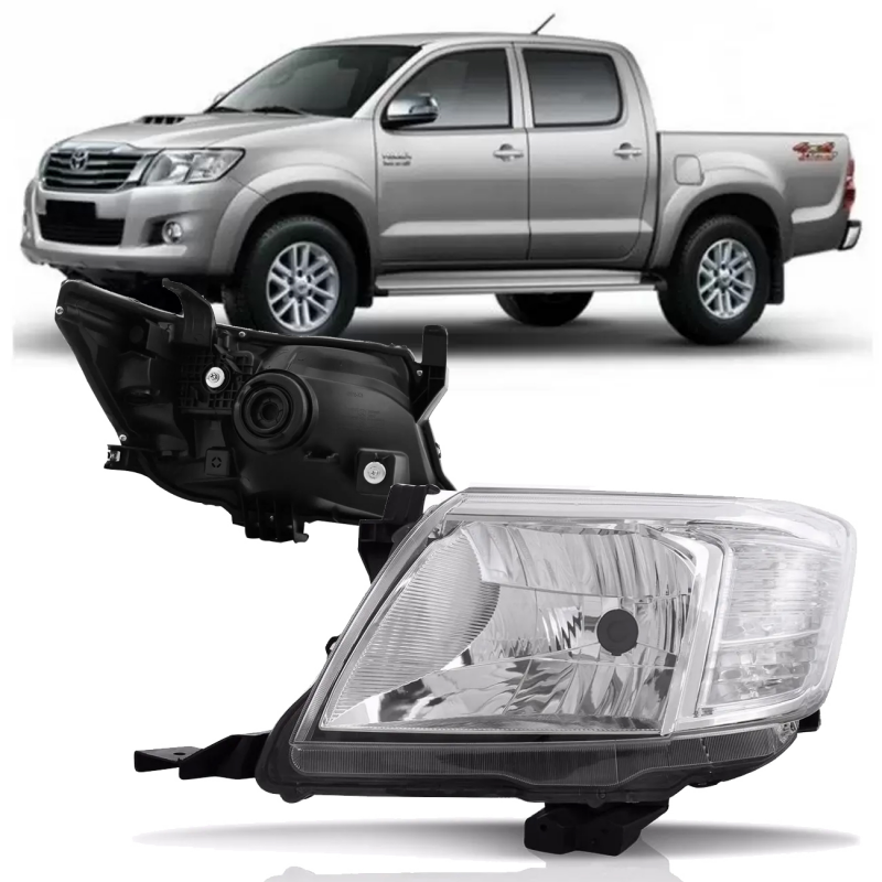 Farol Original Hilux Pick-up 2012 A 2015 Lado Esquerdo