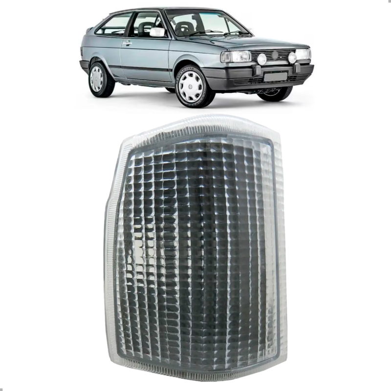 Lanterna Dianteira Pisca Original Gol Quadrado 1987 A 1990 Lado Direito Cristal