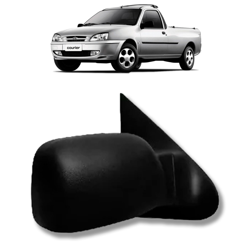 Retrovisor Courier 1997 A 2002 Lado Direito Regulador Manual