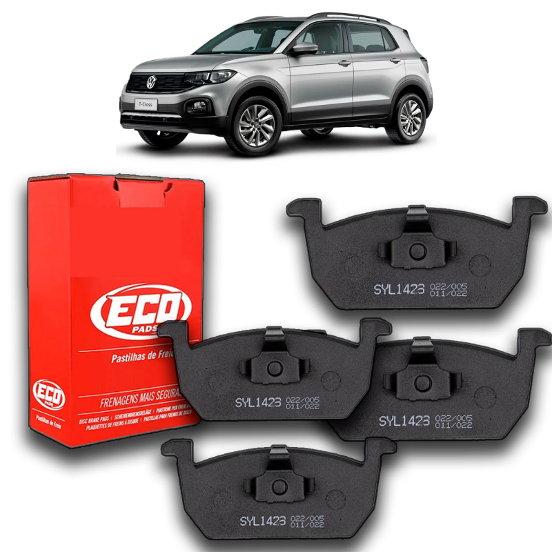 Pastilha Do Freio Dianteiro T-cross 1.0 1.4 2019 A 2021 Polo Virtus Tsi 1.0 2018 A 2021
