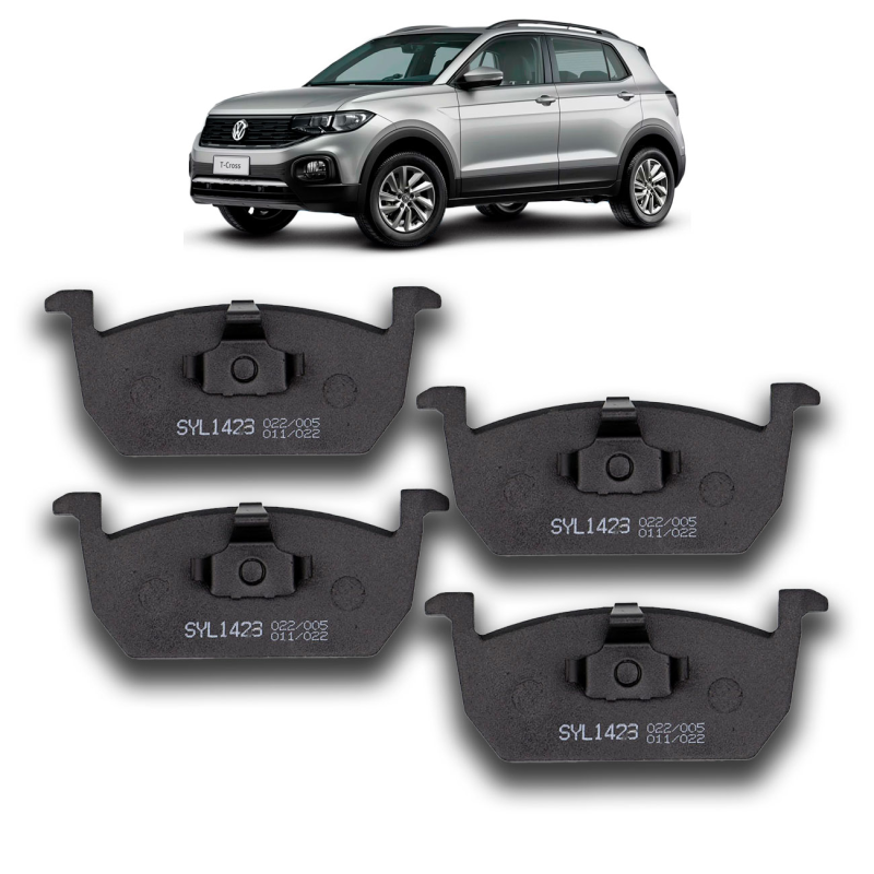 Pastilha Do Freio Dianteiro Polo Virtus 2018 A 2023 T-cross 2019 A 2023 Nivus 2020 A 2023