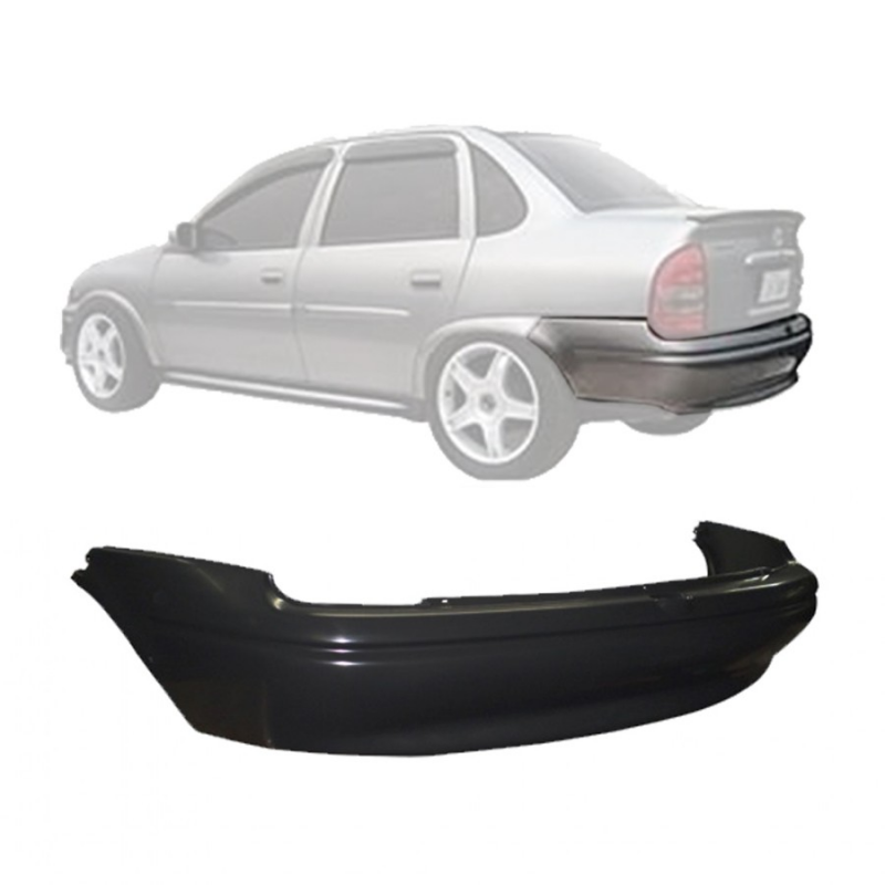 Parachoque Traseiro Corsa Classic Sedan 1996 A 2010 Para Pintura (rdt1720)