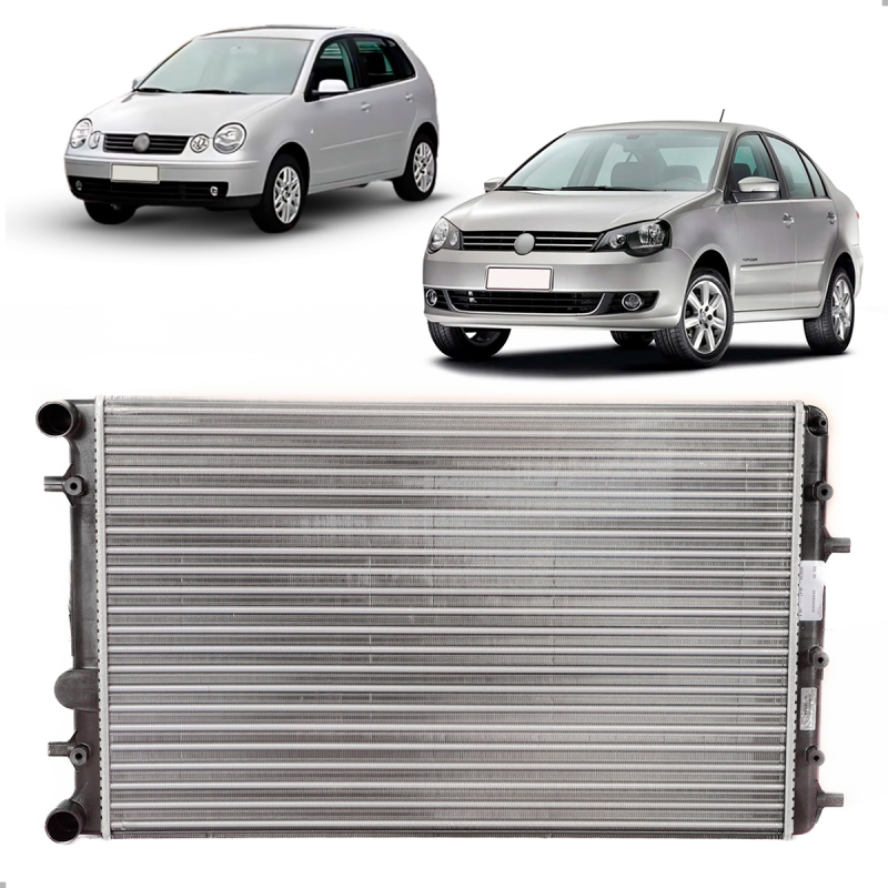 Radiador Gol Gv/gvi/gvii/gviii 2009 A 2020 Fox 2003 A 2014 Polo 2003 A 2014  1.0 1.6 C/ar
