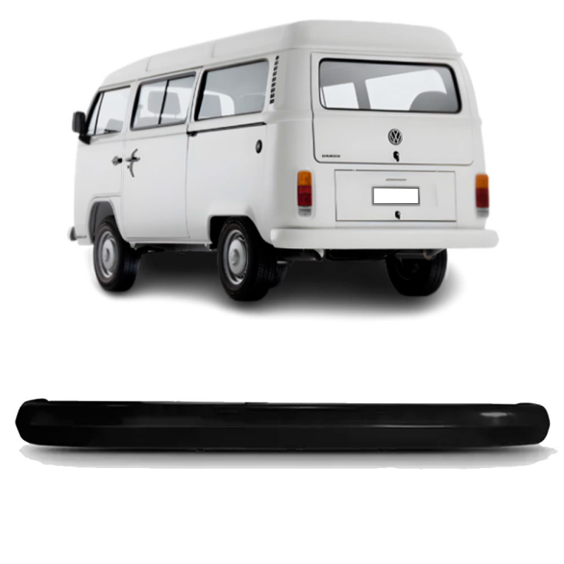 Parachoque Traseiro Kombi 1974 A 1997 Preto