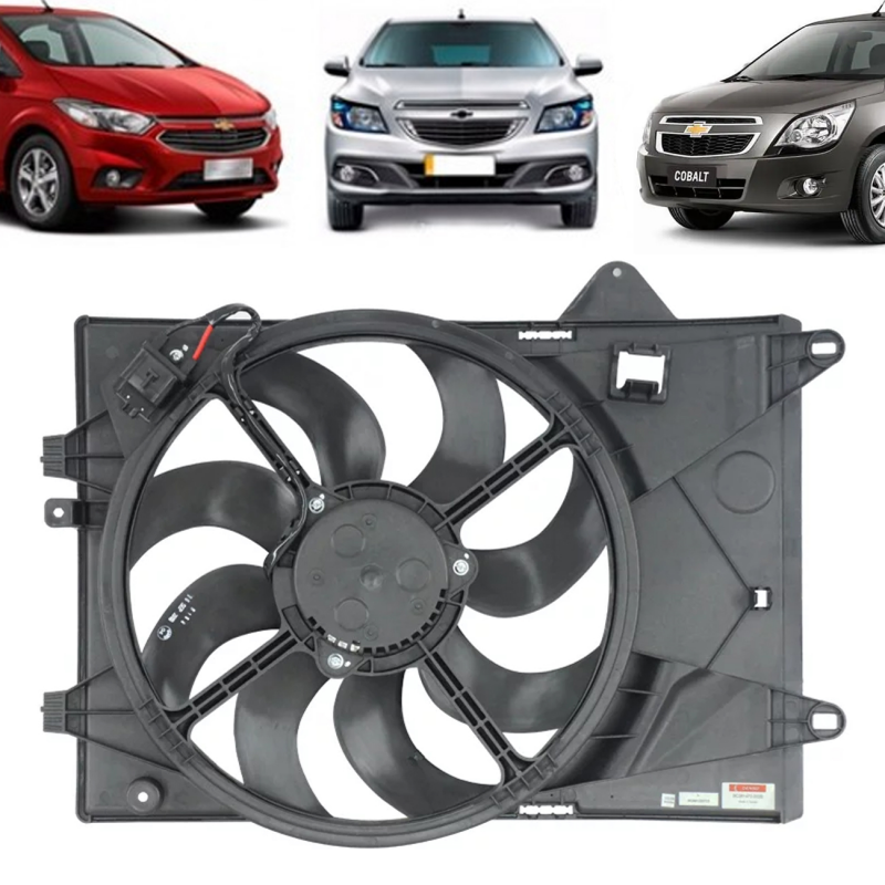 Eletroventilador Original Cobalt Spin 1.4 2012 A 2017 Onix Prisma 1.0 1.4 2012 A 2019 Manual Com Ar Condicionado