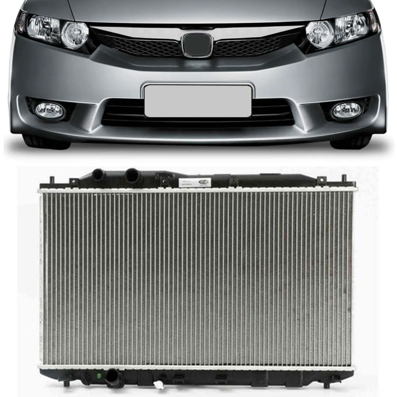 Radiador New Civic 1.8 2007 A 2011 Com Ar Condicionado Automatico
