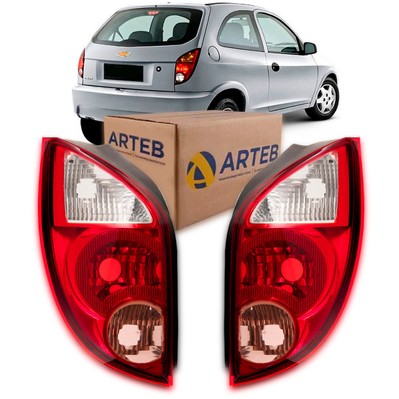 0460355 Lanterna Traseira Original Celta 2007 A 2014 Lado Esquerdo Cristal Re Rosa