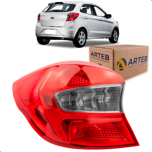 0410197 Lanterna Traseira Original Ka Hatch 2015 A 2018 Lado Esquerdo Fume