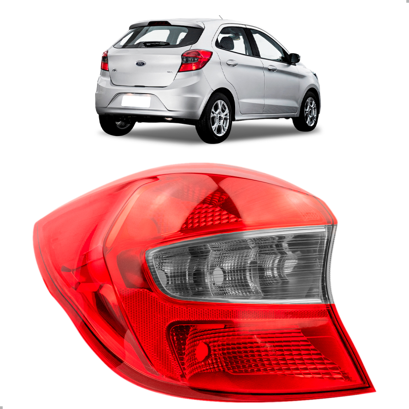 0410197 Lanterna Traseira Original Ka Hatch 2015 A 2018 Lado Esquerdo Fume