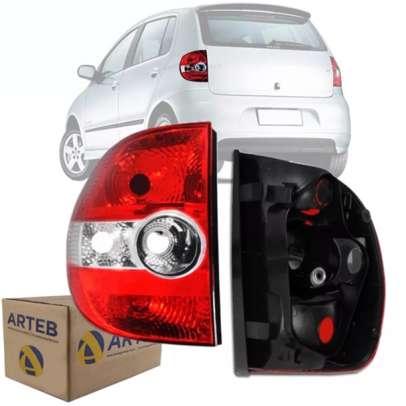 0460335 Lanterna Traseira Original Fox 2003 A 2010 Lado Esquerdo Cristal