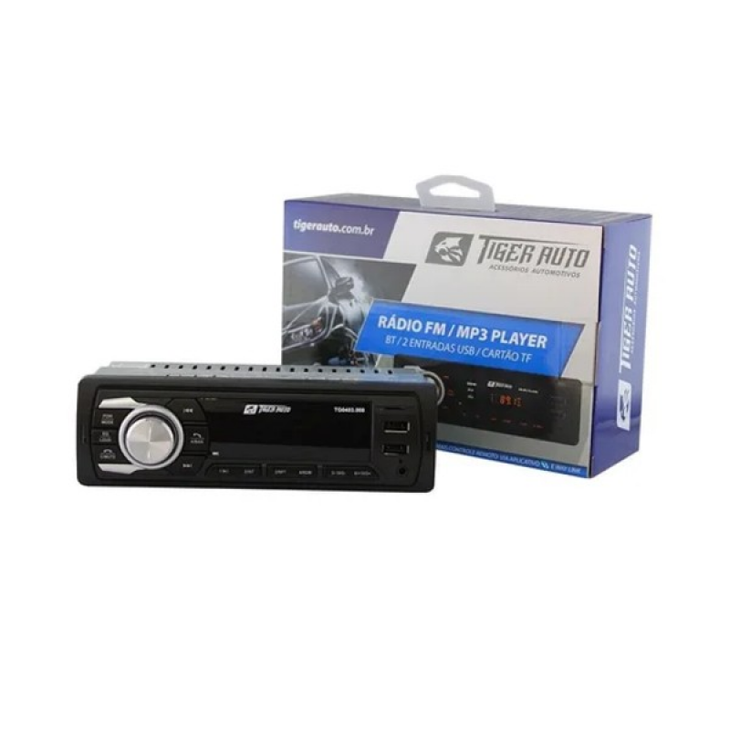 Radio Tiger Auto Tg0403.008 Fm/mp3 Com Bluetooth 2 Entradas Usb