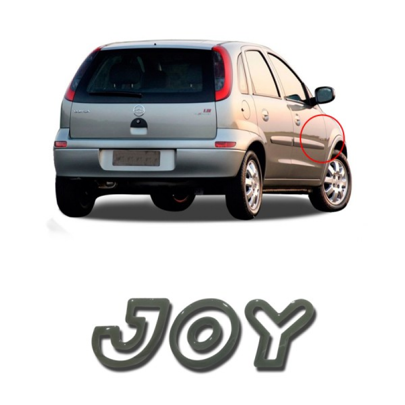 Emblema Joy Porta Dt Corsa 03 2004 2005 2006 2007 Grafite