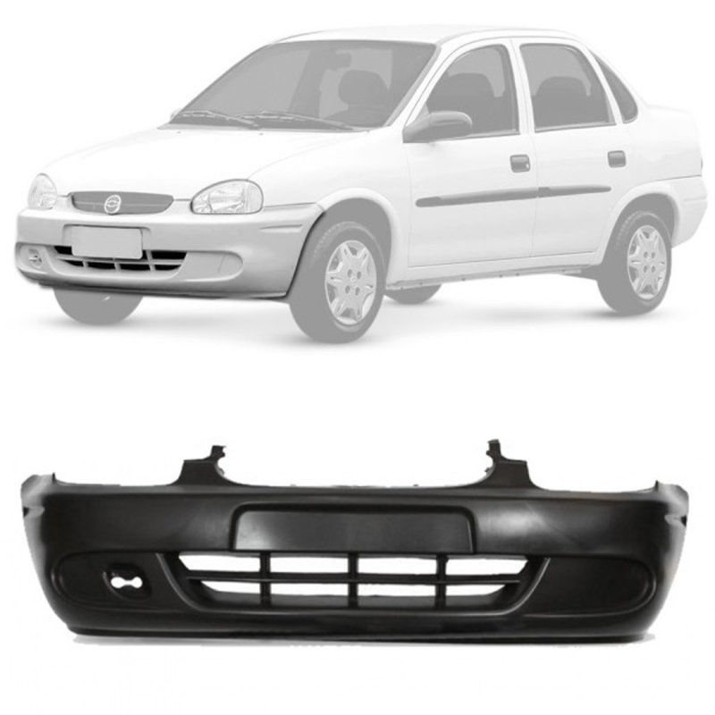 Parachoque Dianteiro Corsa Classic 2000 A 2007 Para Pintura S/furo (c029009)