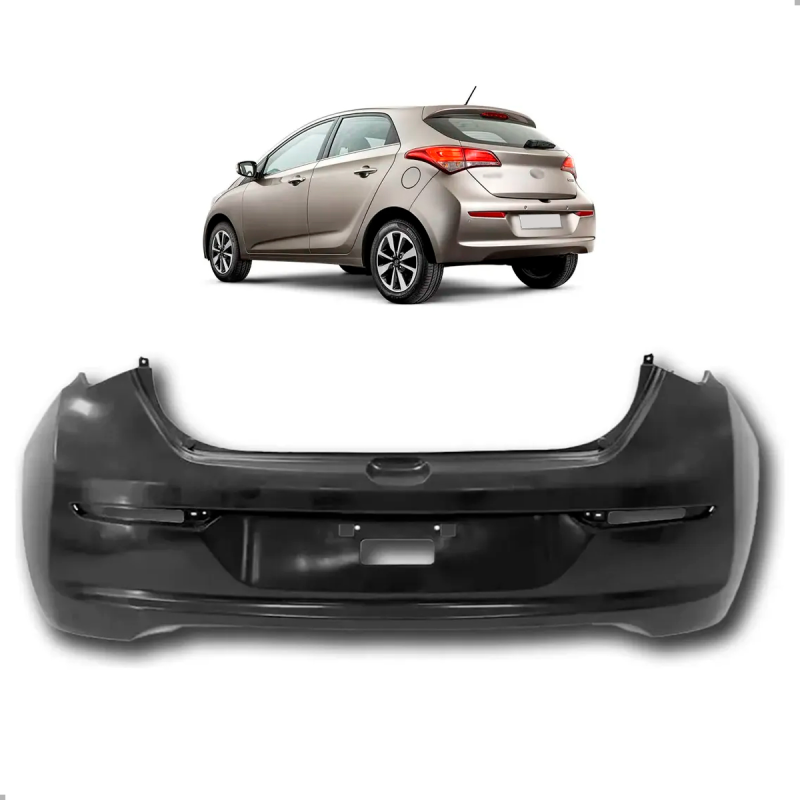 Parachoque Traseiro Hb20 Hatch 2016 A 2019 Para Pintura (r32508)
