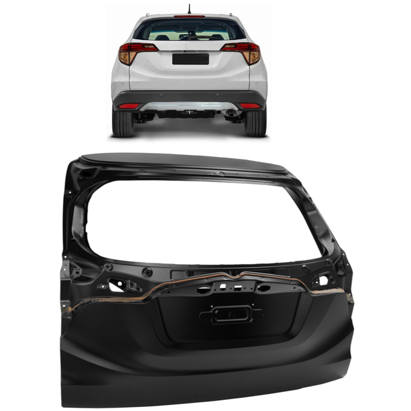 Tampa Traseira Do Porta Mala Hrv 2015 A 2022 4 Furo Placa Para Pintura (28780)