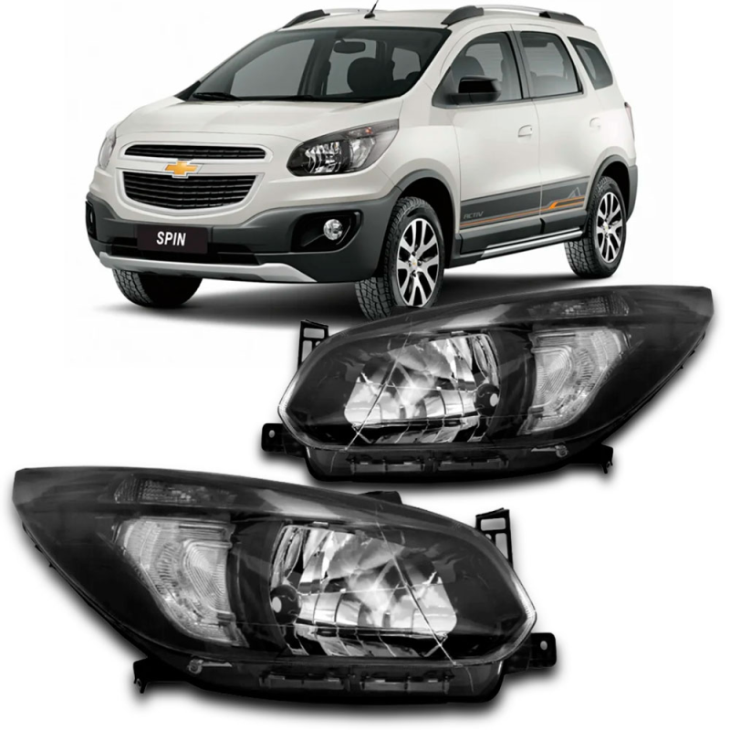 Farol Spin 2012 A 2018 Lado Esquerdo Fume Regulador Manual(r29223)
