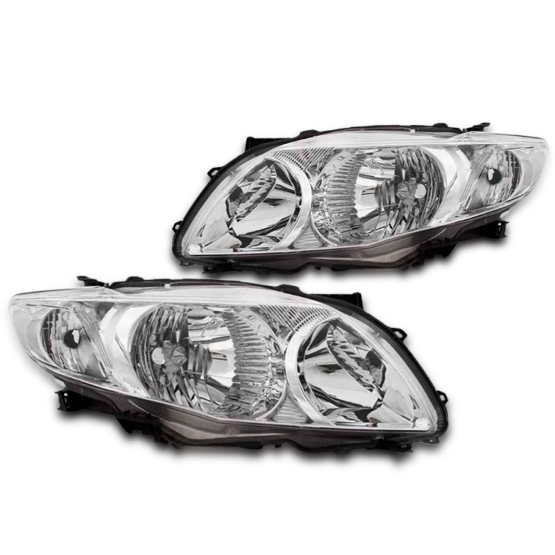 Farol Corolla 2009 A 2011 Lado Direito Cromado (r15046)(c29159)