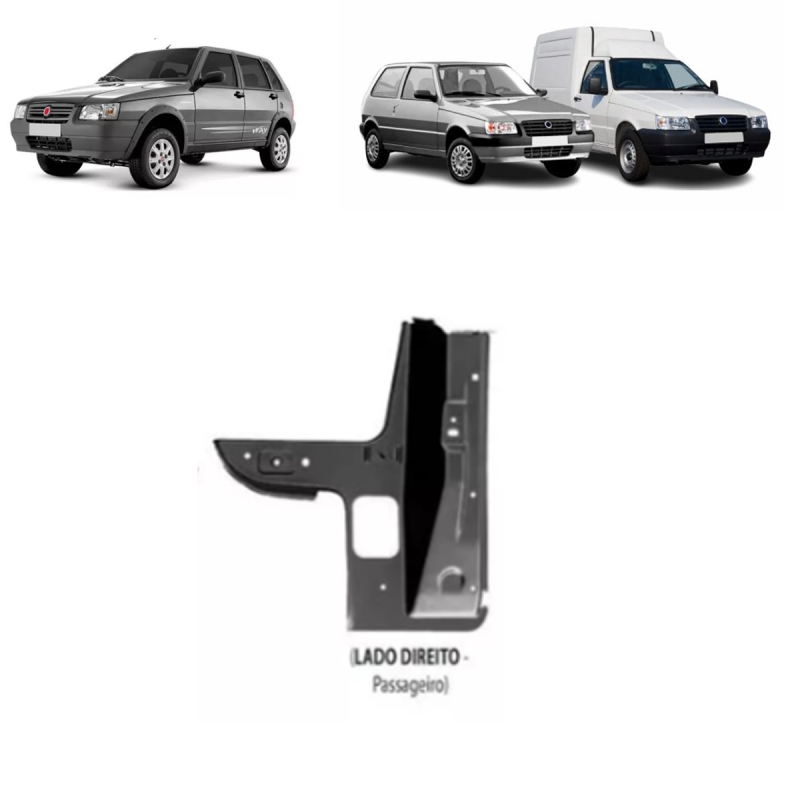 Alojamento Do Farol Uno Fiorino 2004 A 2012 Lado Direito(c22108)