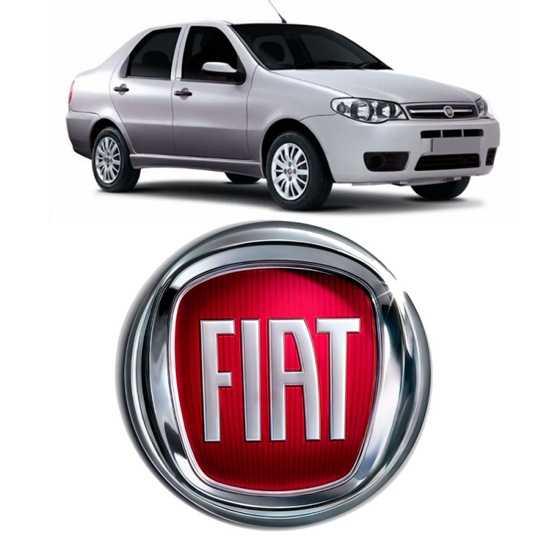 Emblema Fiat Da Grade Palio Siena 2004 A 2014 Celebration Economy Vermelho