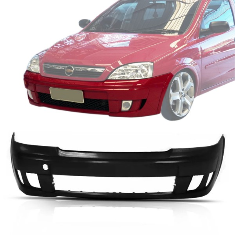 Parachoque Dianteiro Corsa 2008 A 2012 C/ Furo Milha Para Pintura