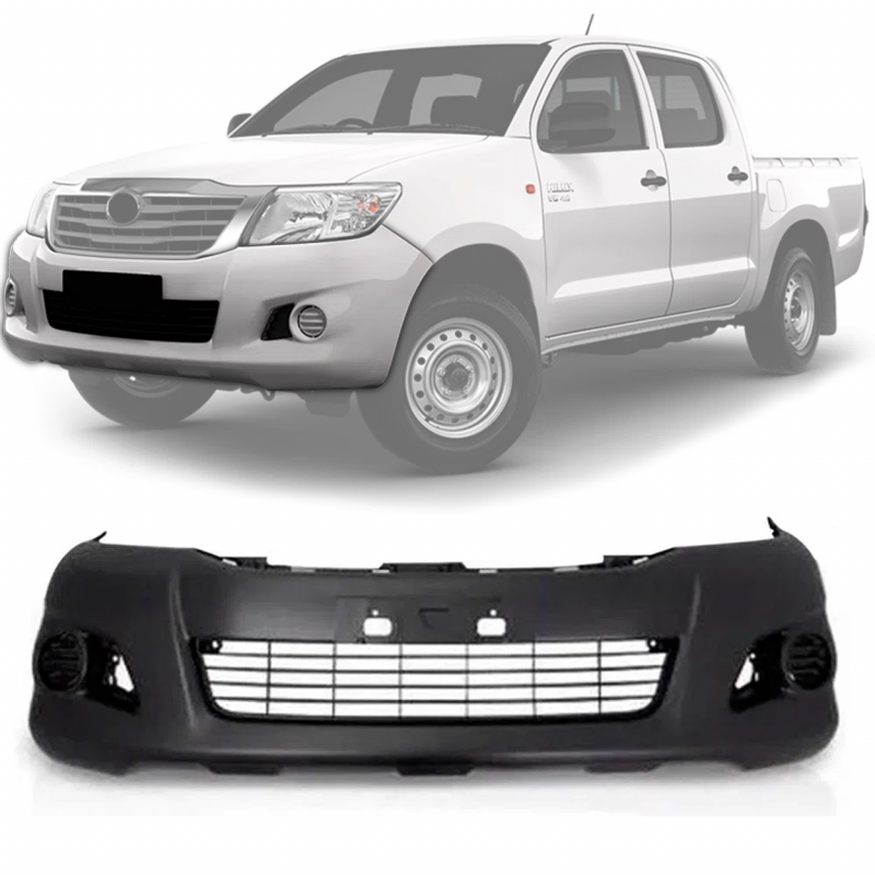 Parachoque Dianteiro Hilux 12/15 S/furo Milha S/furo Moldura