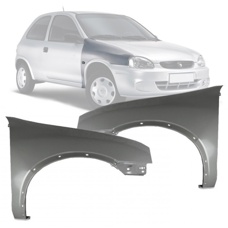 Paralama Corsa Hatch Sedan Wagon Pickup Classic 1996 A 2010 Lado Direito Para Pintura