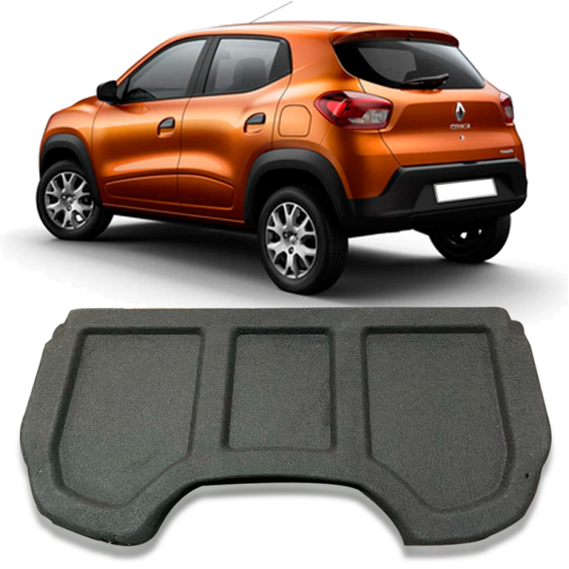 Tampao Bagagito Do Porta Mala Kwid 2018 A 2021 Preto Acarpetado