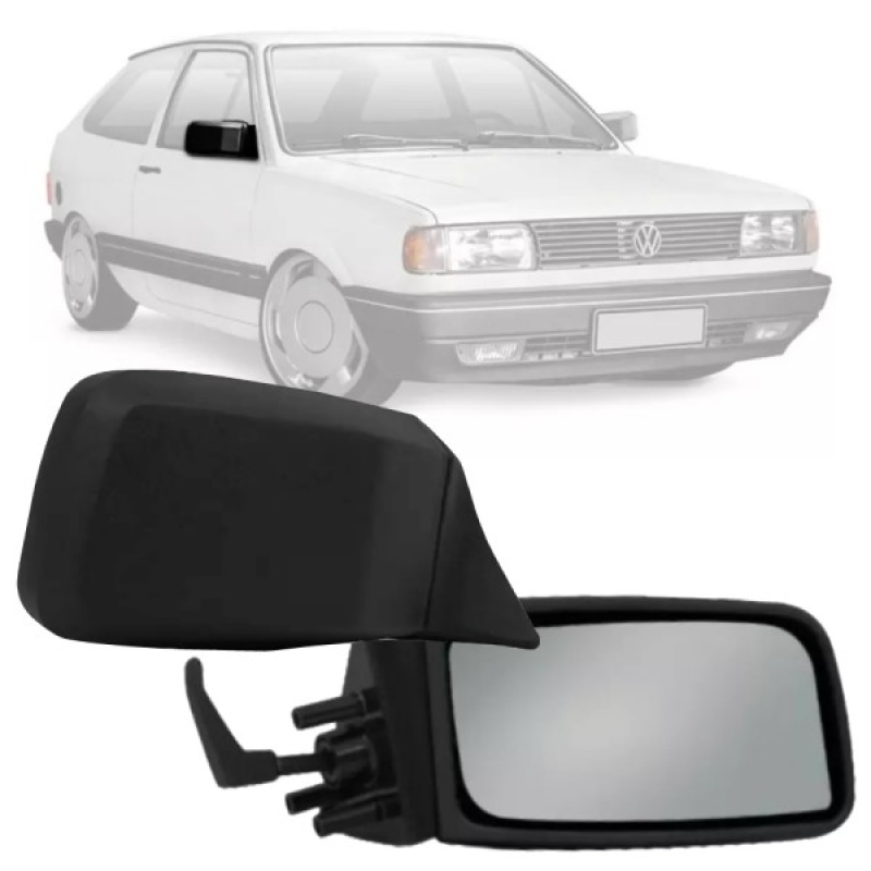 Retrovisor Gol Parati Saveiro Quadrado 1987 A 1994 Lado Direito Regulador Manual