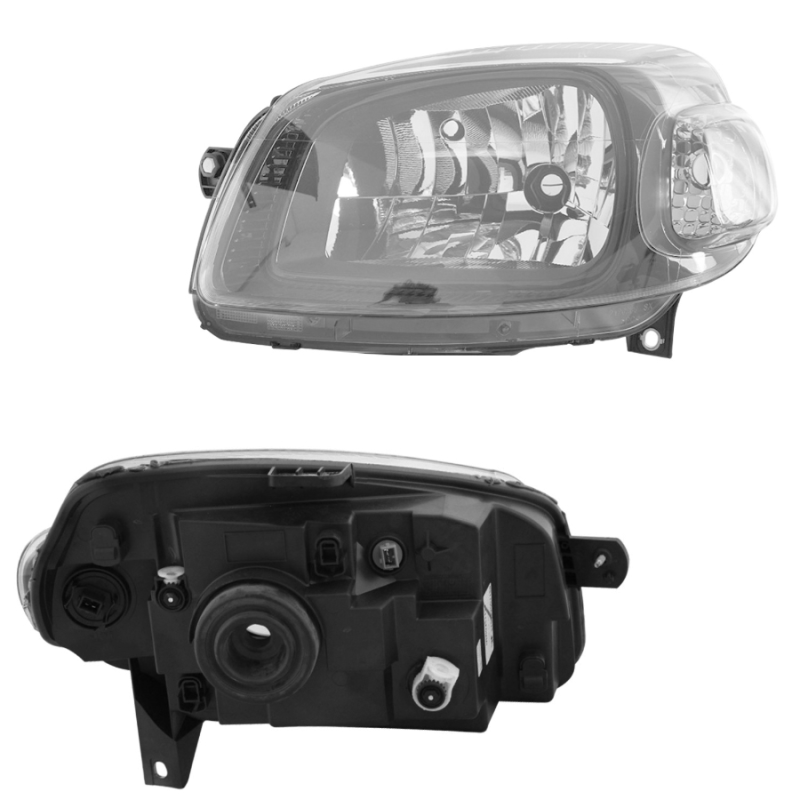 Farol Uno Vivace Way Sporting 2010 A 2014 Lado Direito Masc Negra