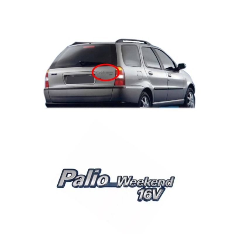 Emblema Palio Weekend 16v Portamalas 96 1997 1998 1999 2000