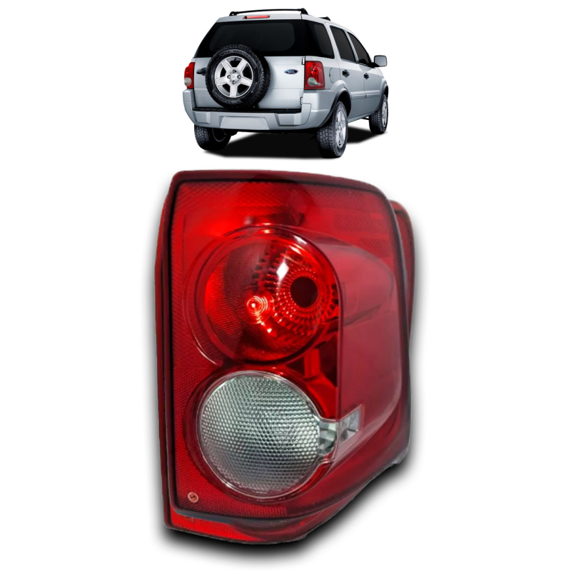 Lanterna Traseira Ecosport 2008 A 2012 Lado Direito Cristal (c032650) (r16830)