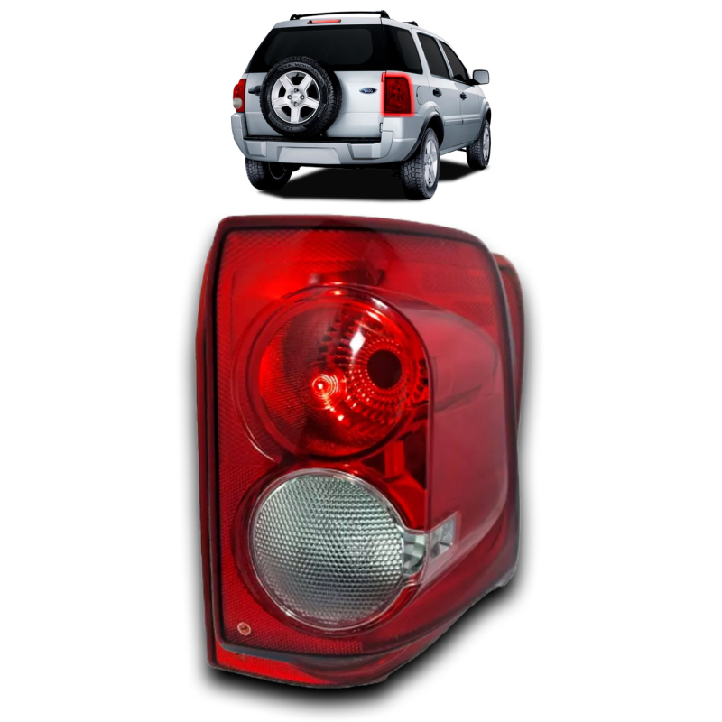 Lanterna Traseira Ecosport 2008 A 2012 Lado Direito Cristal (c032650) (r16830)