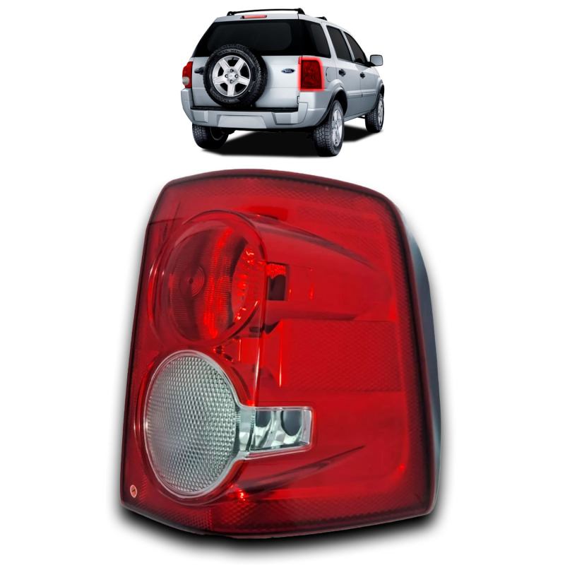 Lanterna Traseira Ecosport 2008 A 2012 Lado Direito Cristal (c032650) (r16830)