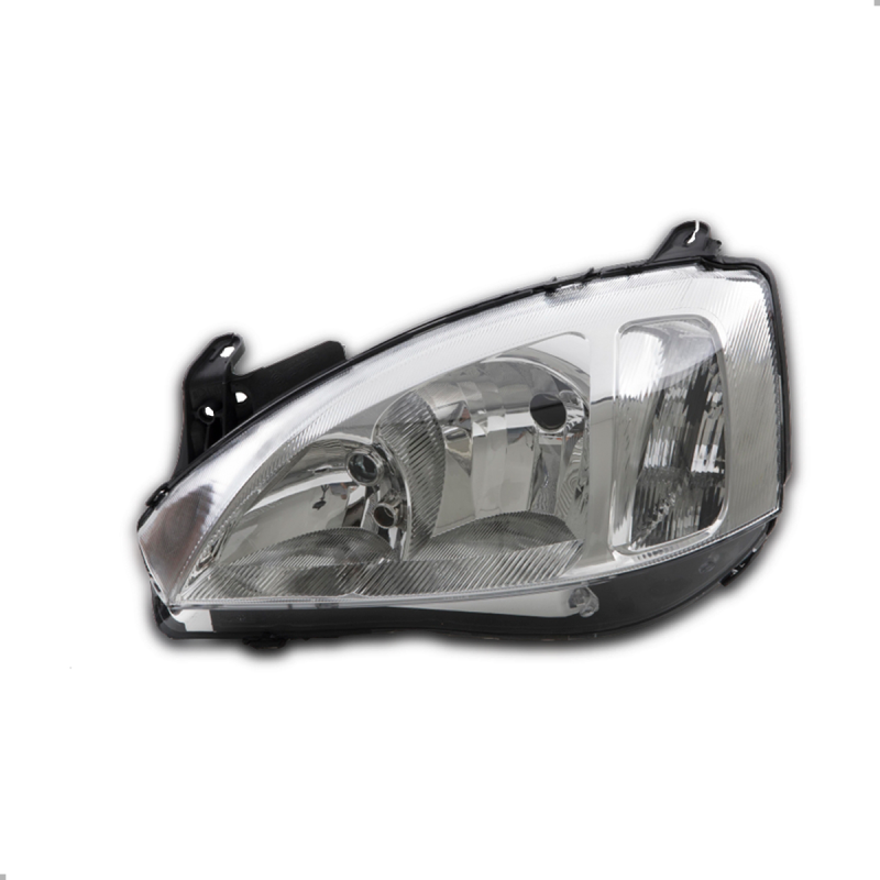 0160735 Farol Original Corsa Montana 2003 A 2007 Lado Esquerdo Cromado Pisca Raiado Manual