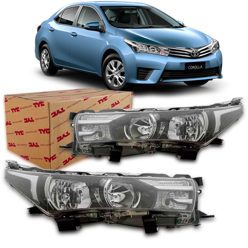 Farol Corolla 2015 A 2017 Lado Esquerdo Sem Led (c045477)