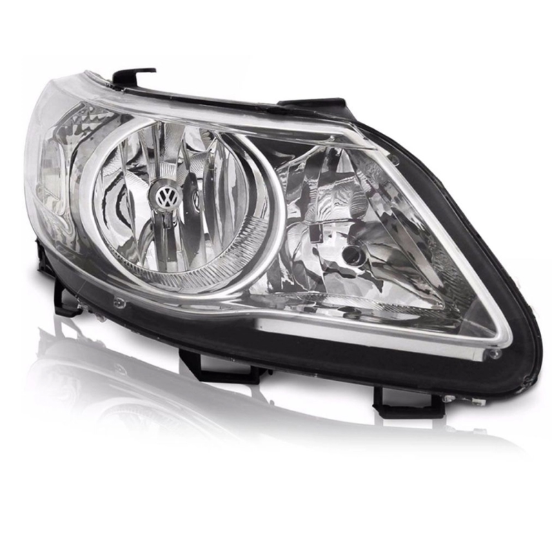 0160714 Farol Original Gol Saveiro Voyage G5 2009 A 2012 Lado Direito Foco Duplo Cromado Cup. Vw