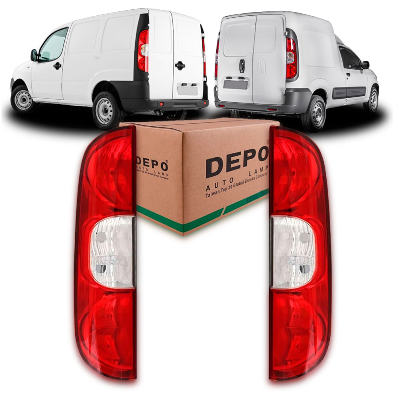 Lanterna Traseira Doblo 2011 A 2014 Fiorino 2014 A 2016 Lado Esquerdo 3 Furos (c035143) (r29659)