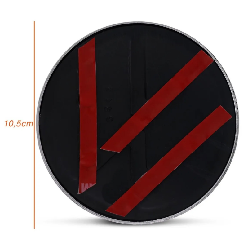 Emblema Volks Da Tampa Do Porta Mala Gol Voyage G5 2009 A 2012 Fox 2011 A 2014 Golf 2009 A 2014