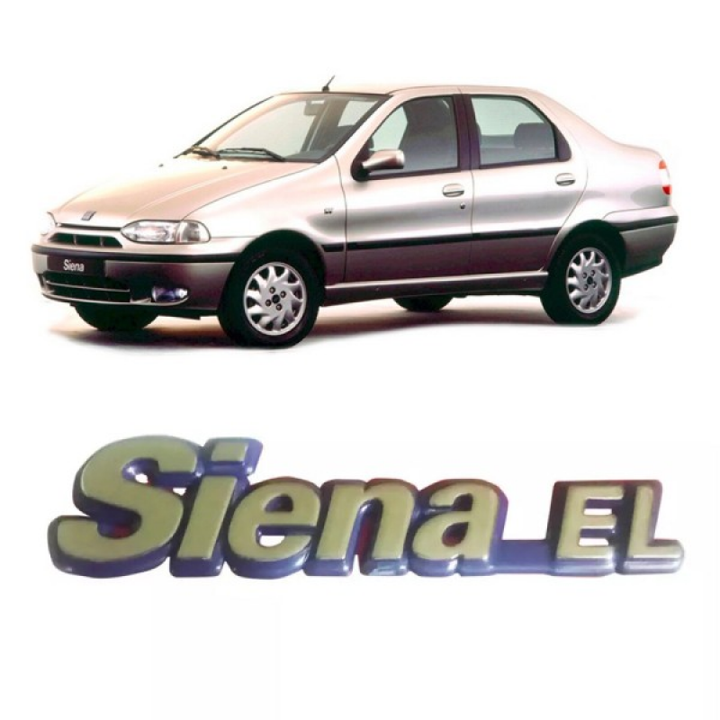 Emblema Siena El Da Tampa Do Porta-malas Siena 1997 A 2000