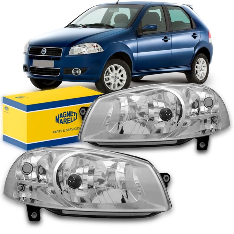 Farol Original Palio 2008 A 2012 Siena El 2008 A 2016 Strada Working 2014 A 2020 Lado Esquerdo Foco Simp