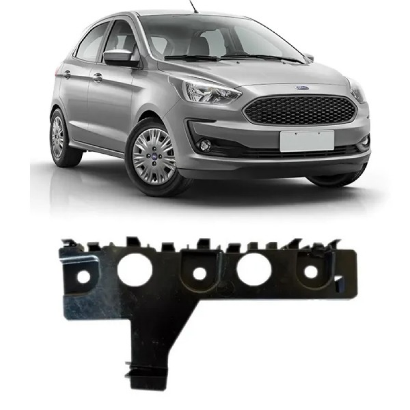 Guia Do Parachoque Dianteiro Ford Ka 2019 A 2022 Original Lado Direito Passageiro